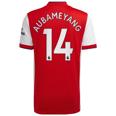 Billiga Fotbollströjor Arsenal Pierre-Emerick Aubameyang 14 Hemma tröja 2021/22 Kortärmad